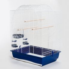Klatka dla papug - EMMA CABRIO, biała - 54 x 39 x 73 cm