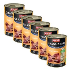Animonda GranCarno Fleisch Adult wołowina + indyk - 6 x 400g