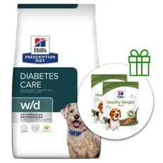 Hill's Prescription Diet Canine w/d 10 kg + 2x przekąski GRATIS