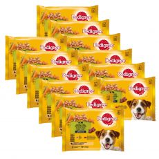 Pedigree Mieszana selekcja z warzywami w sosie 12 x (4 x 100 g)