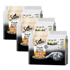 Sheba Fresh & Fine saszetki dla kot&oacute;w, wyb&oacute;r drobiu 3 x (15 x 50 g)