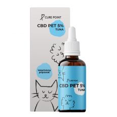 CURE POINT CBD Pet 5% olejek o smaku tuńczyka, 10 ml