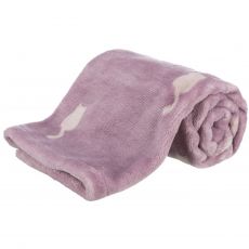 Trixie Lilly - Pluszowy kocyk dla kotów w kolorze antycznego różu 70 x 50 cm