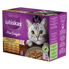 Whiskas saszetki Pure Delight wyb&oacute;r drobiu w galaretce 12 x 85 g