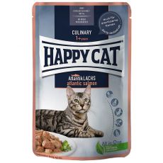 Saszetka Happy Cat MEAT IN SAUCE Culinary Atlantik-Lachs / Łosoś 85 g