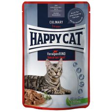 Saszetka Happy Cat MEAT IN SAUCE Culinary Voralpen-Rind / Wołowina, 85 g