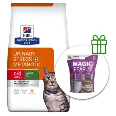 Hill's Prescription Diet Feline c/d Urinary Stress + Metabolic 8 kg + żwirek GRATIS