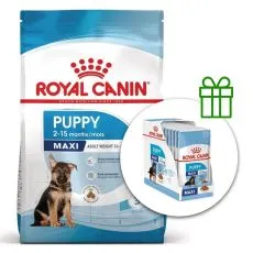 ROYAL CANIN MAXI PUPPY 15 KG + 10 saszetek GRATIS