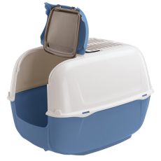 Kuweta dla kota PRIMA CABRIO niebieska - 39,5 x 52,5 x 38 cm