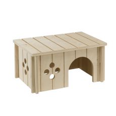 Drewniany domek dla średnich gryzoni  - 26x17,3x13cm