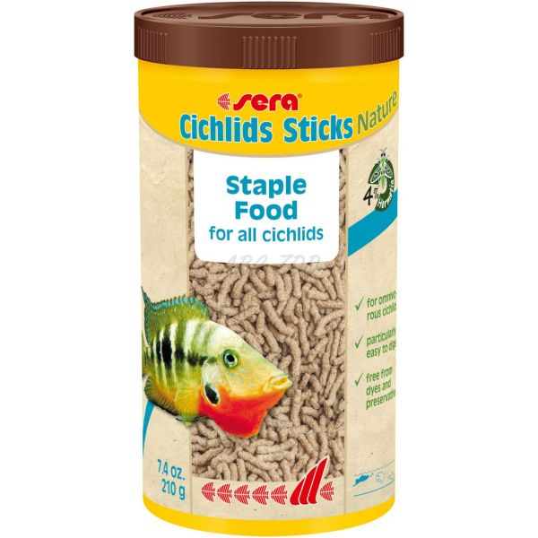 sera Cichlids Sticks Nature - pokarm dla ryb ozdobnych 1000ml / 210g