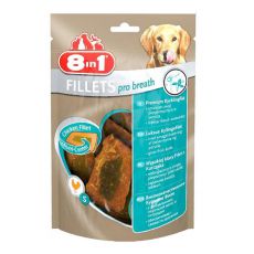 Filet z kurczaka dla psa 8 in 1 FILLETS PRO BREATH - 80g