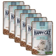 Saszetka Happy Cat Sensitive Haut & Fell / Skóra i sierść 6 x 85 g