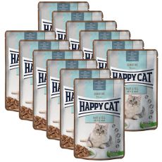 Saszetka Happy Cat Sensitive Haut & Fell / Skóra i sierść 12 x 85 g
